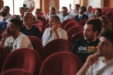 Moment from Sicily Crypto Summit 2026 — photograph RPK04990