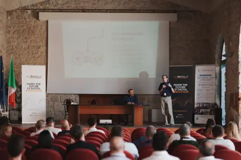 Moment from Sicily Crypto Summit 2026 — photograph RPK05035